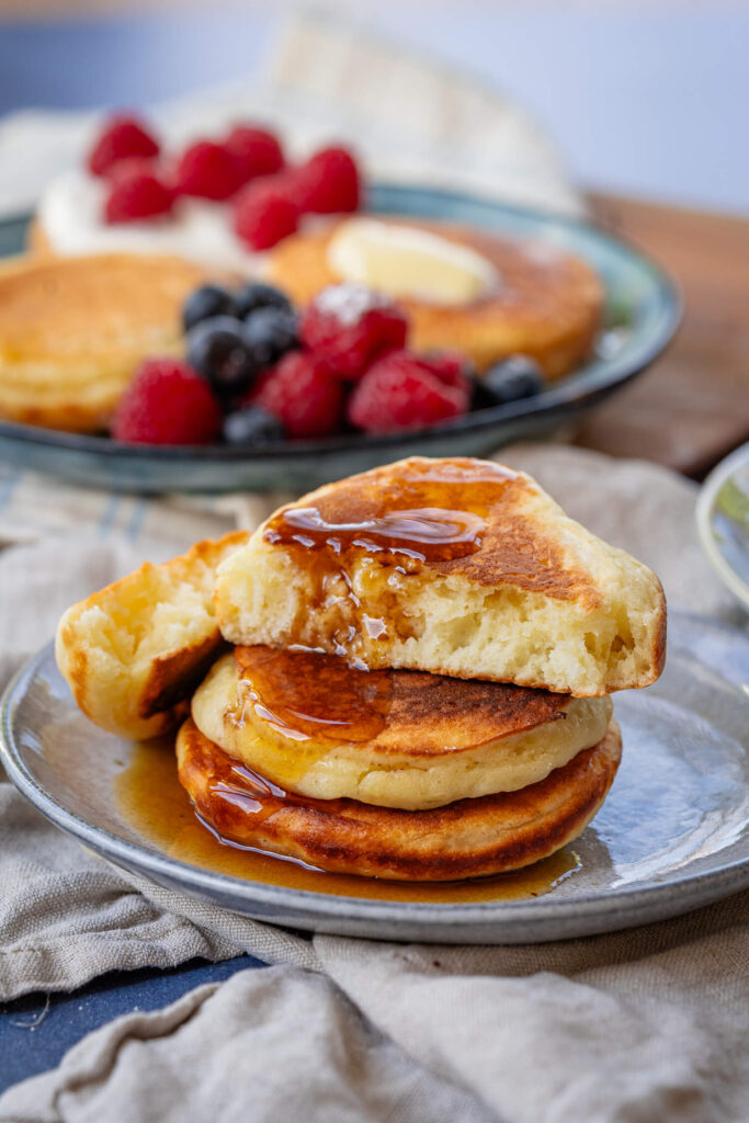 fluffige Pancakes mit Buttermilch