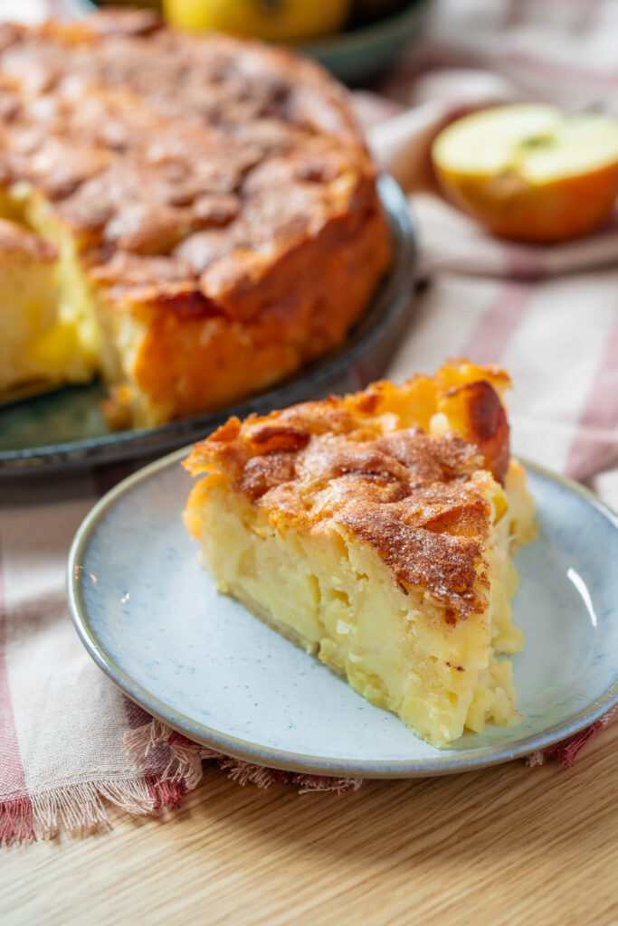 schneller Apfelkuchen mit Zimtkruste