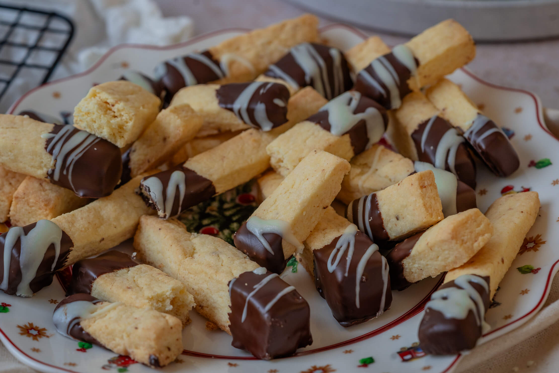 Glutenfreie Shortbread Stangen