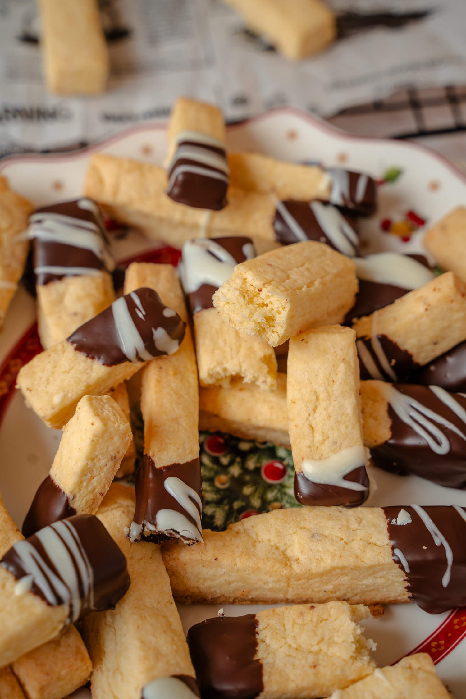 Shortbread Sticks mit Orange - glutenfrei