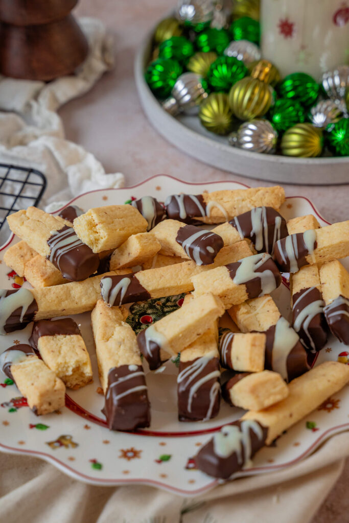 Orangen-Shortbread-Stangen