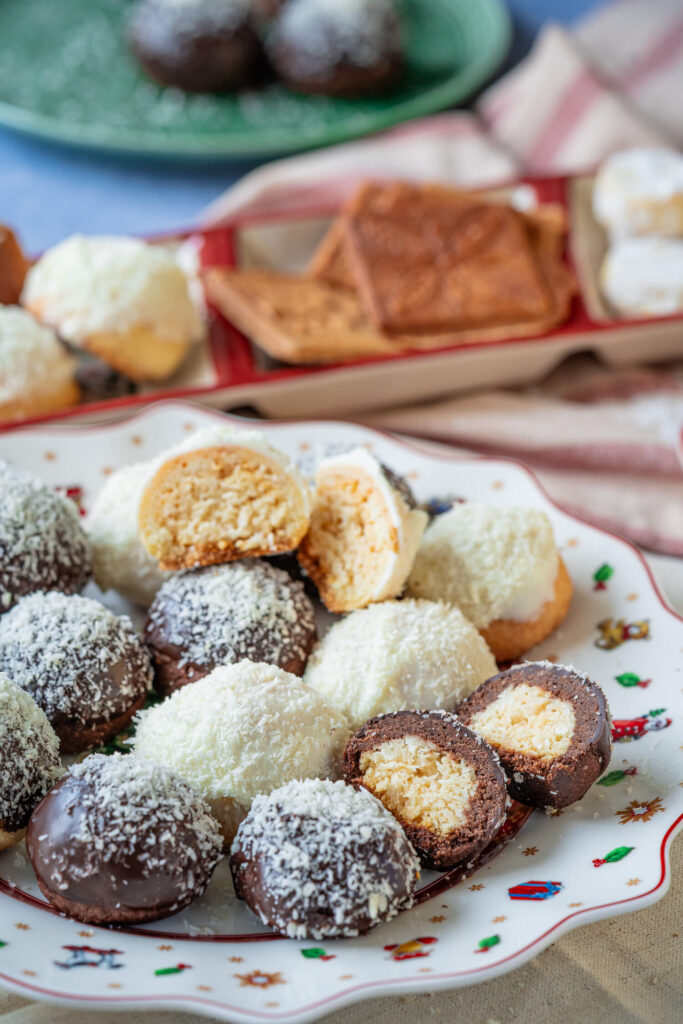 Leckere Kokos Plätzchen mit Schoko und Vanille