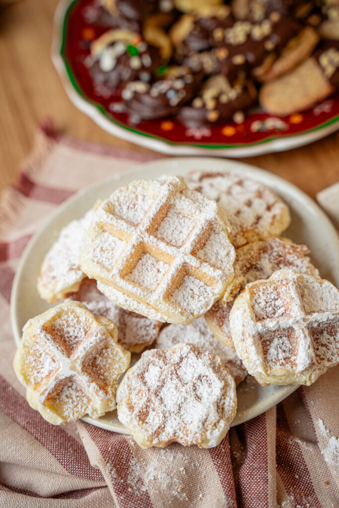 Waffelplätzchen - knusprige Kekse aus dem Waffeleisen