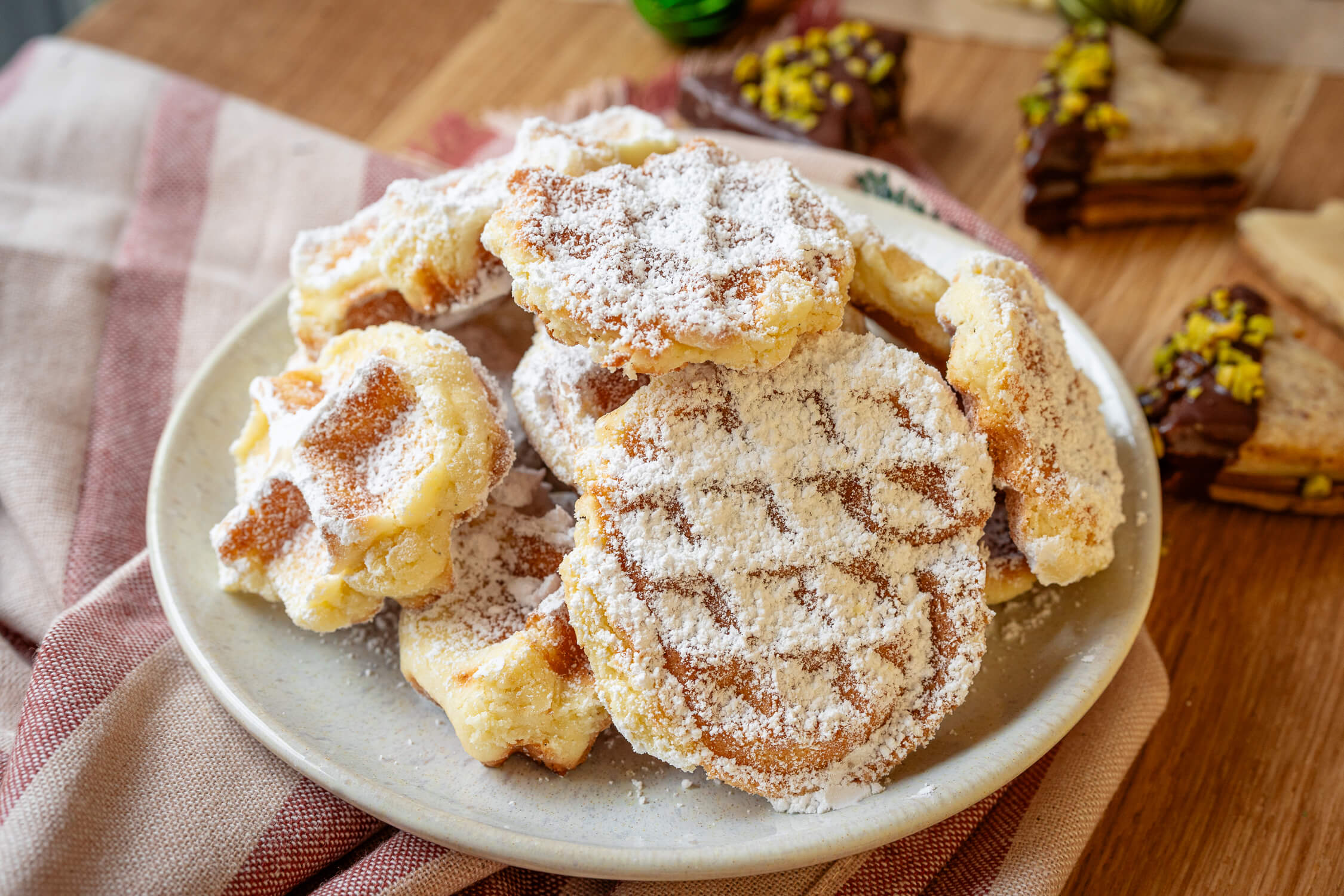 Waffel Plätzchen