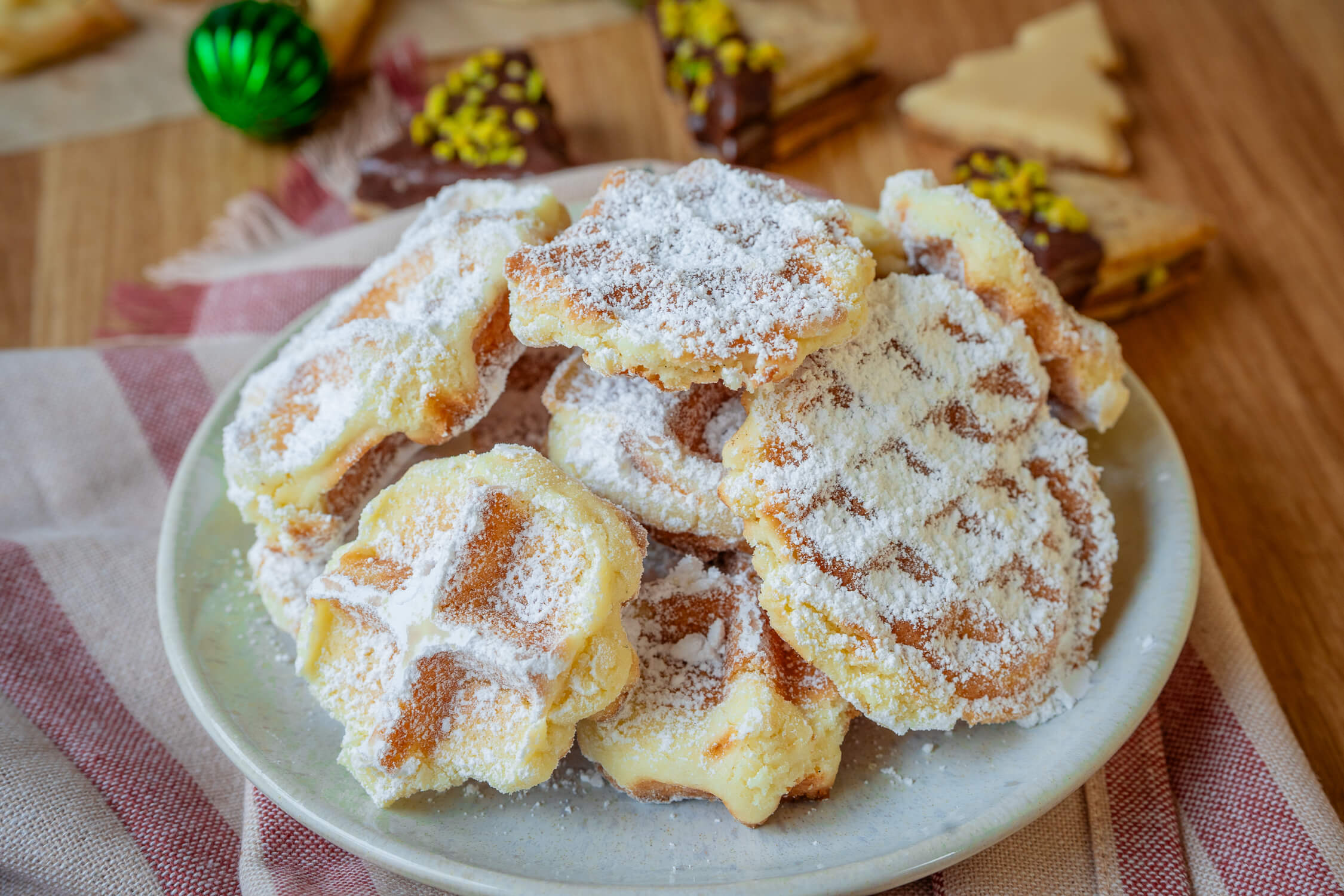 Waffel Plätzchen backen