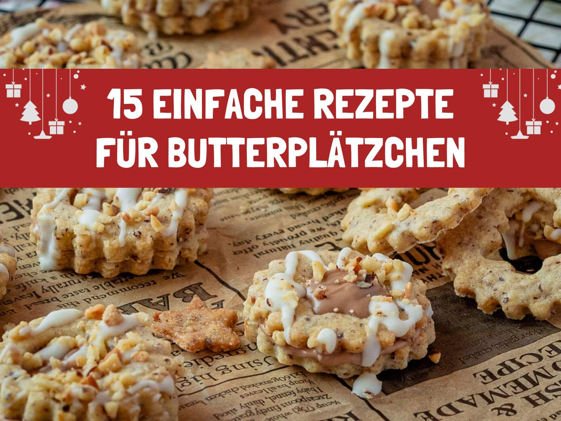 Weihnachten Butterplätzchen - Beitragsbild