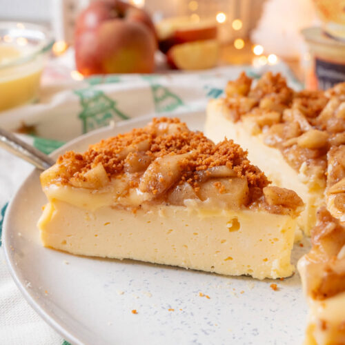 Cremiger Bratapfel Cheesecake