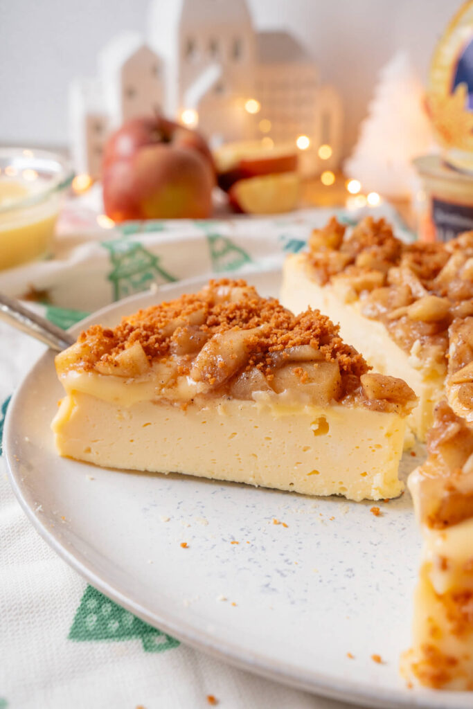 Cremiger Bratapfel Cheesecake