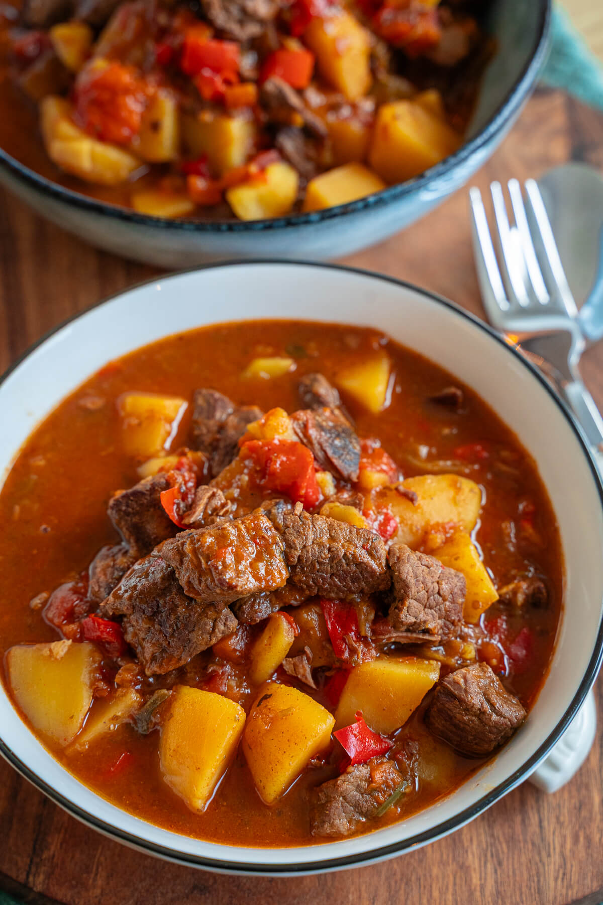 Gulasch mit Kartoffeln