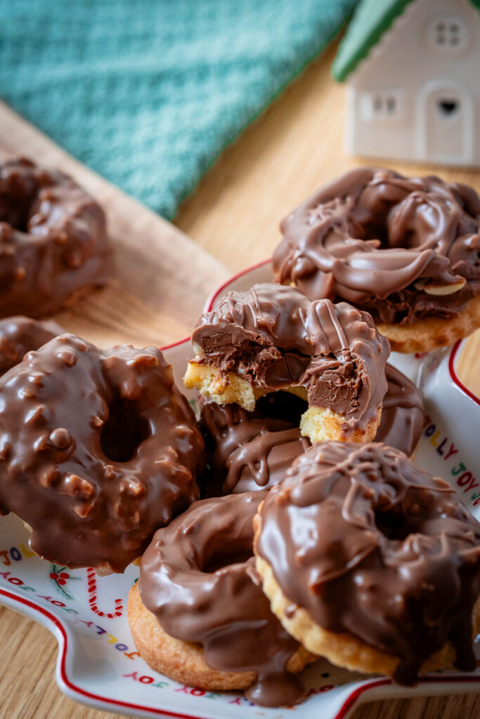 Weihnachtsplätzchen mit Nougat - Omas Nougatringe