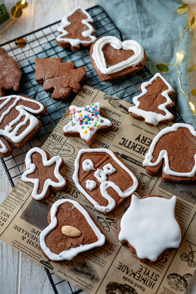 Pfefferkuchen mit Royal Icing Zuckerschrift