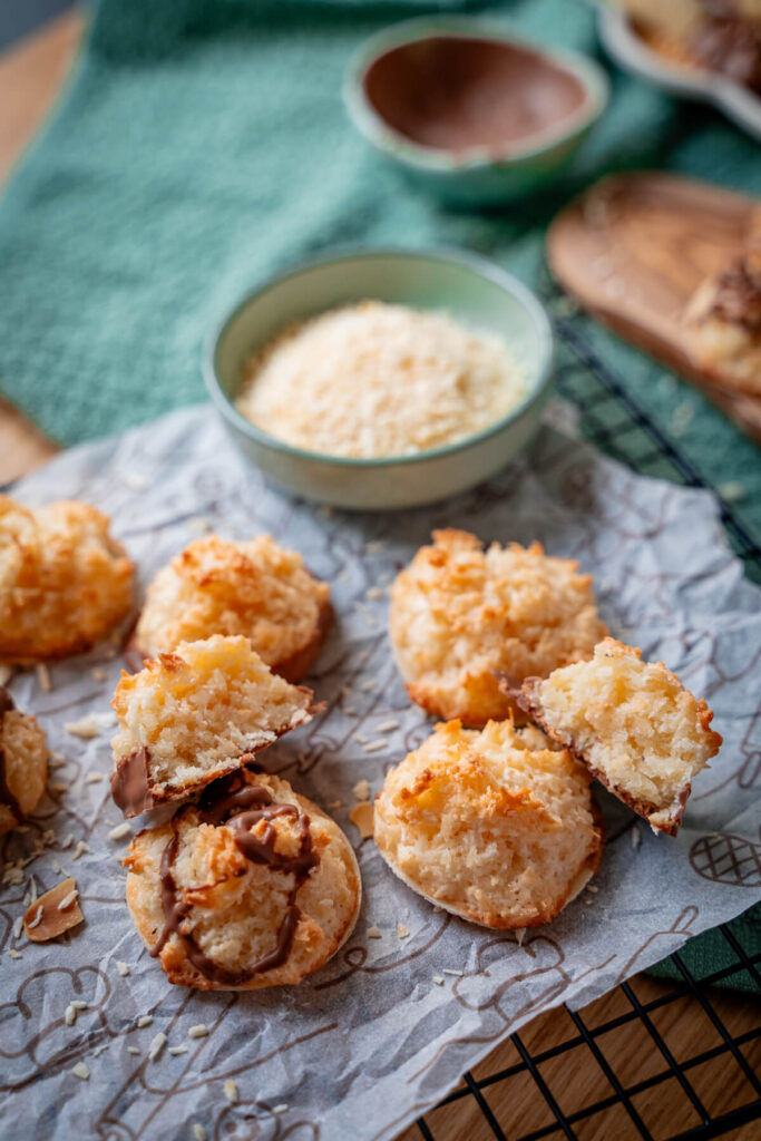Kokosmakronen ohne Eischnee