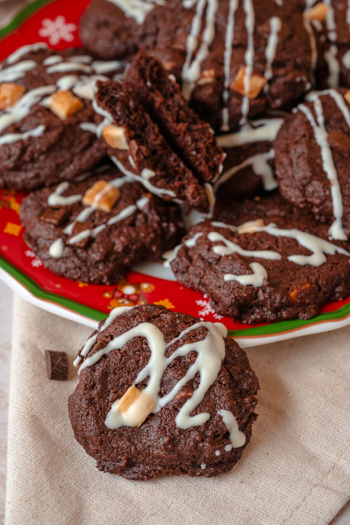 Triple Chocolate Cookies - weiche Schokokekse