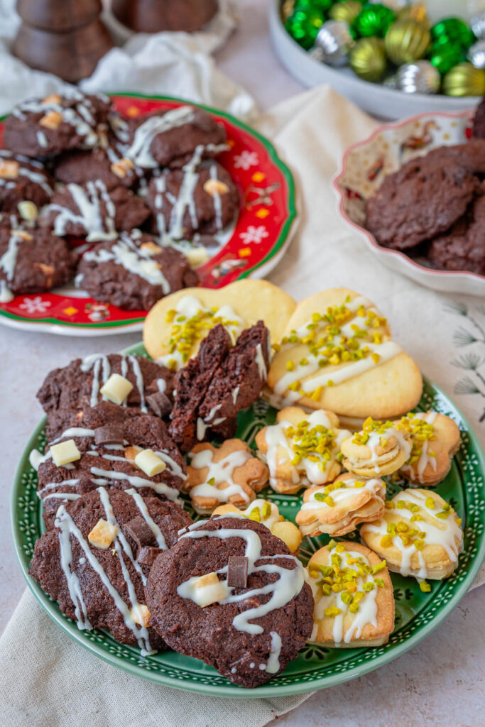 Schoko Cookies für den Plätzchenteller