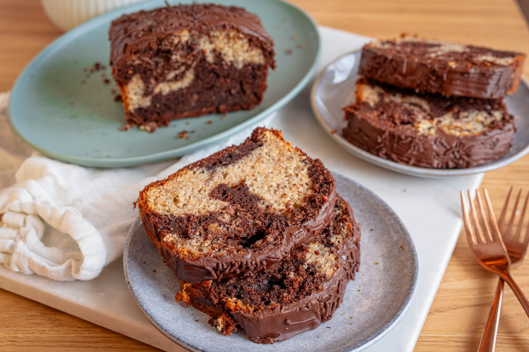 Nuss-Marmorkuchen, der immer gelingt