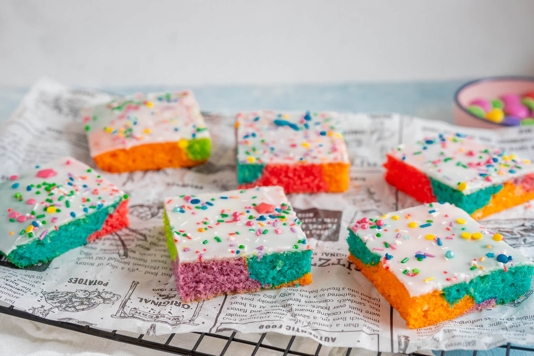 Papageienkuchen vom Blech