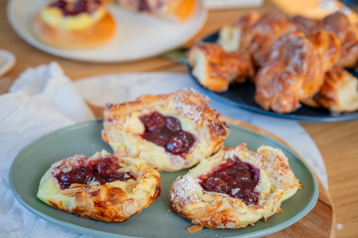 Blätterteig Pudding Kirsch