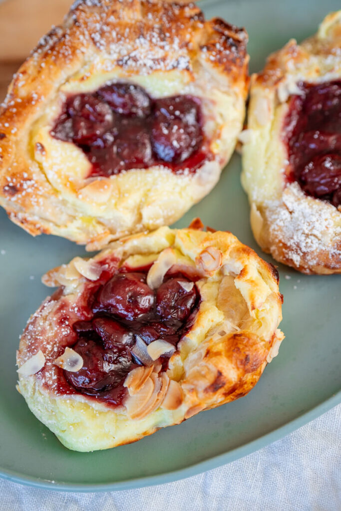 Käsekuchen Blätterteig Nester