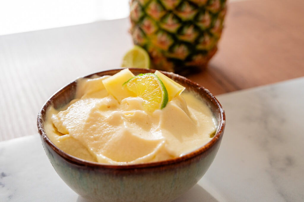 Ananas Softeis - gesund und super lecker
