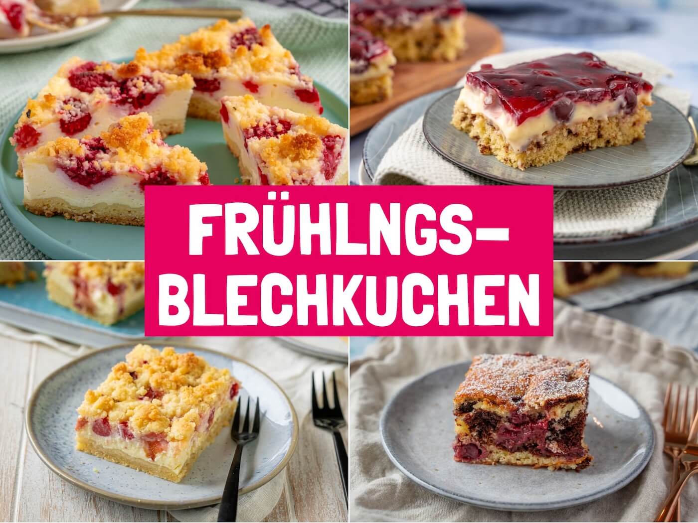 Kuchen vom Blech für den Frühling