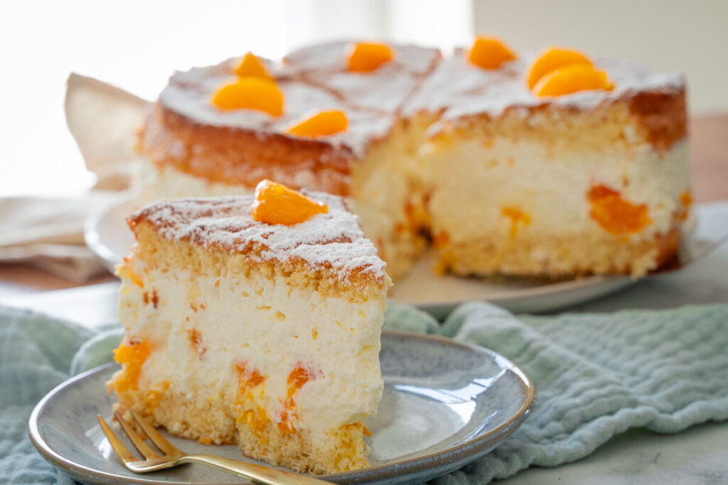 Käsesahne Torte mit Mandarinen - tolles Rezept