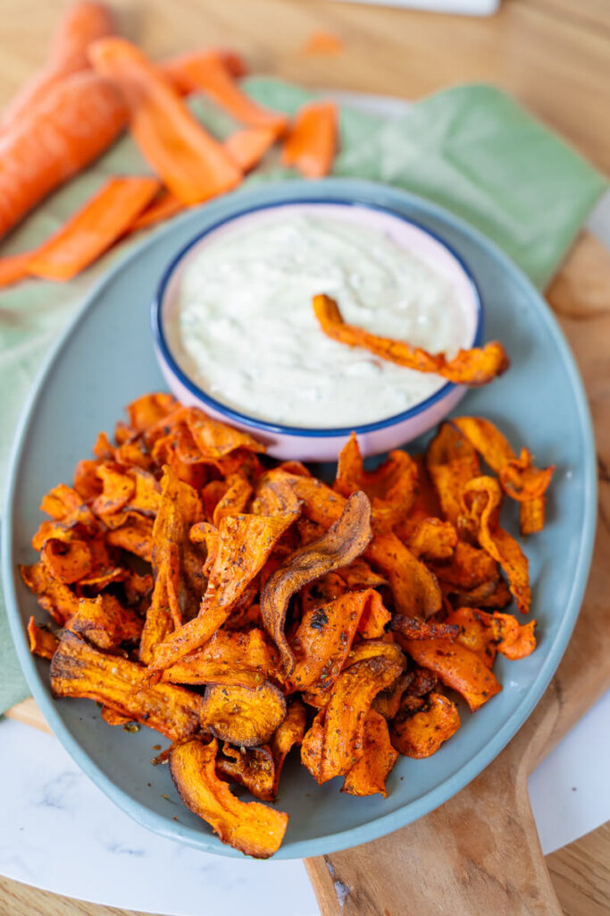 Karotten Chips aus dem Airfryer