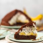 Maulwurfkuchen mit Banane und Schokolade