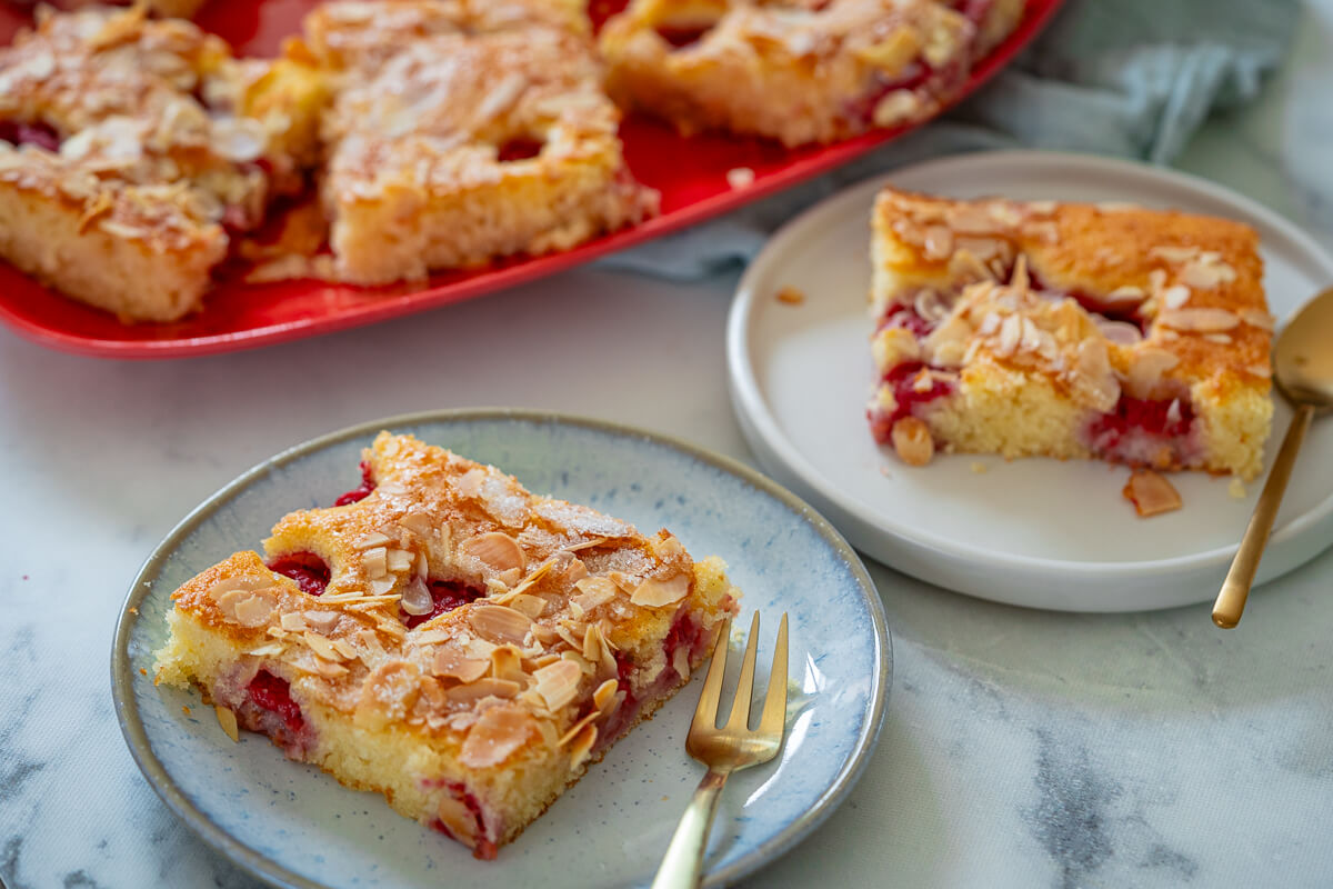 Himbeer-Buttermilchkuchen vom Blech – saftig