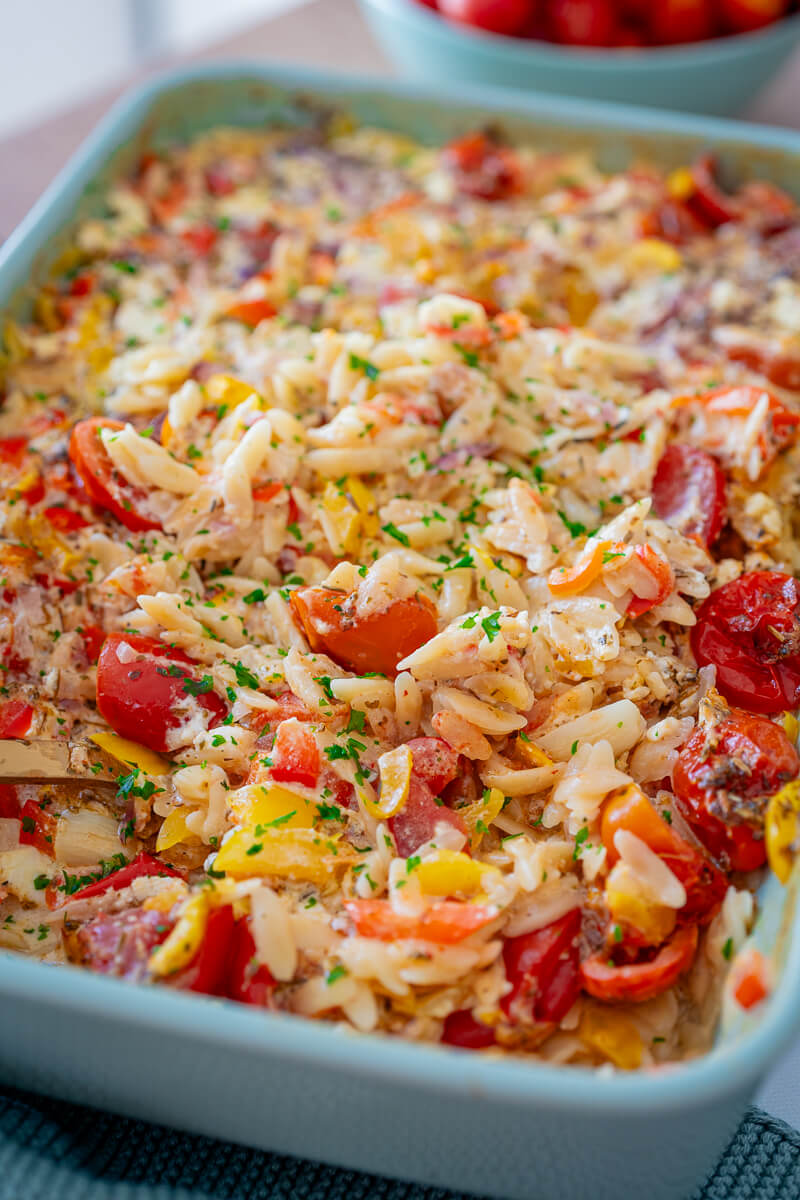 Feta Kritharaki Auflauf