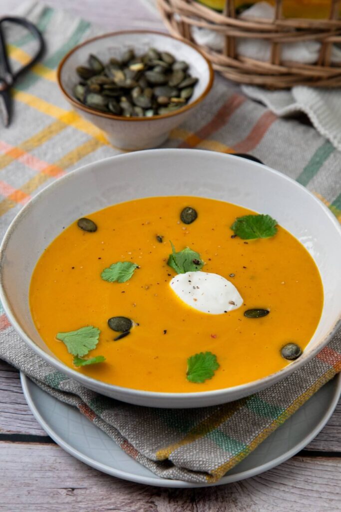 Kürbissuppe mit Kokosmilch