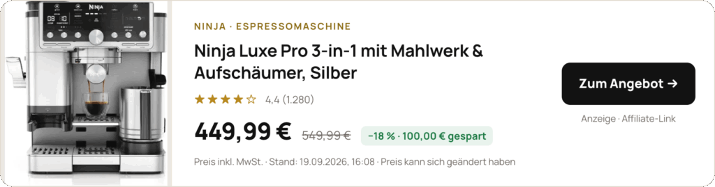 Ninja Luxe Pro bei Amazon