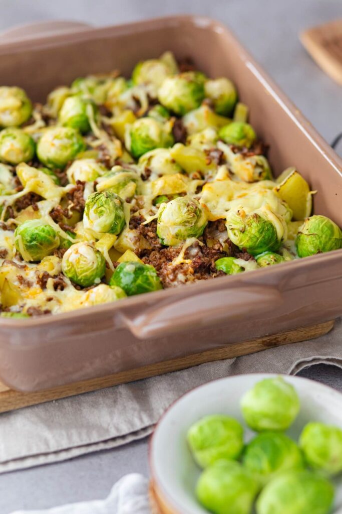 Rosenkohl Auflauf mit Hackfleisch