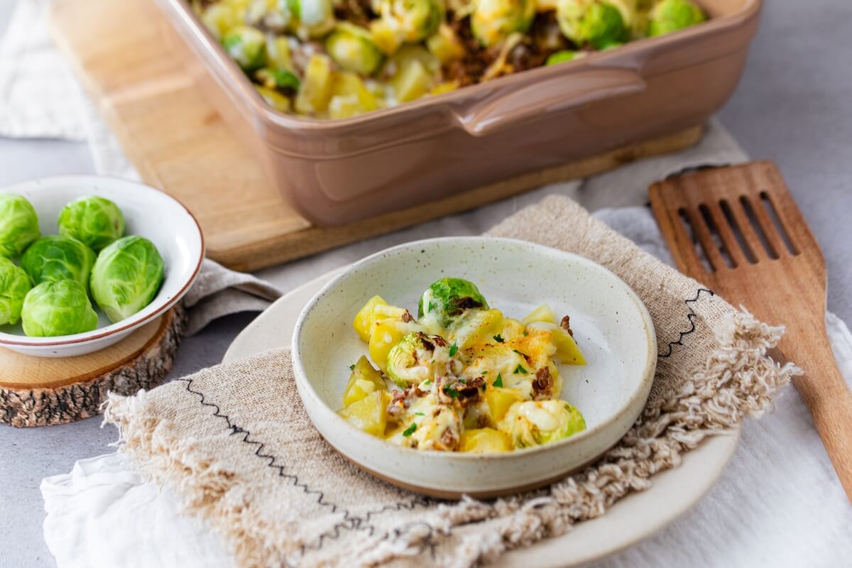 Rosenkohl Auflauf mit Hackfleisch