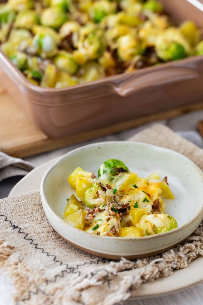 Rosenkohl Auflauf mit Hackfleisch: