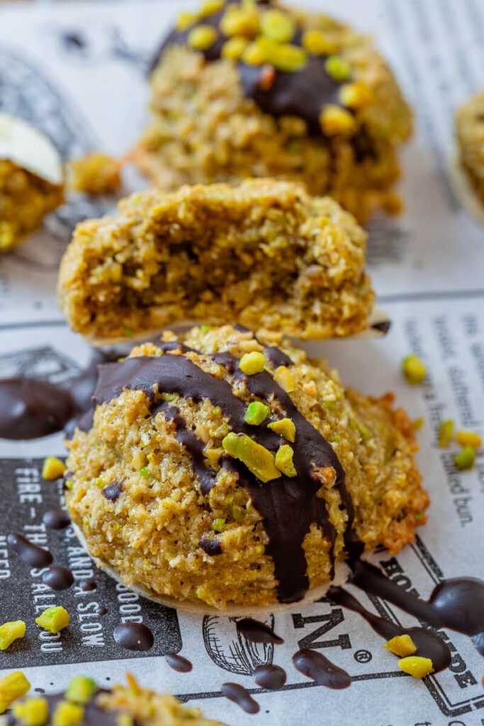 Kokos Pistazien Makronen