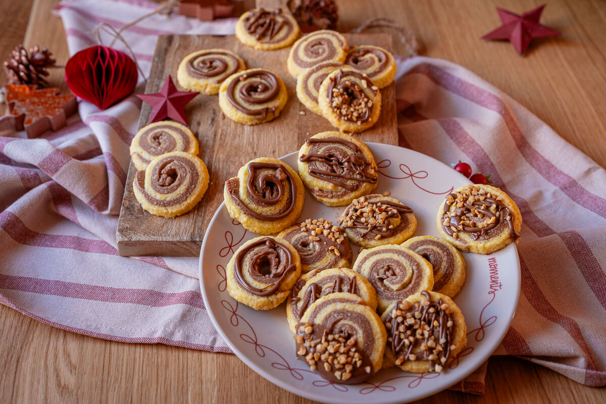 Nougatschnecken Plätzchen-