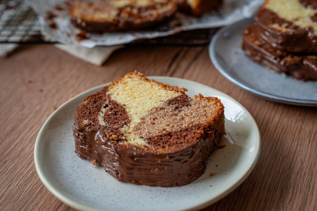 Zimt Marmorkuchen: Dreifarbiger Marmorkuchen