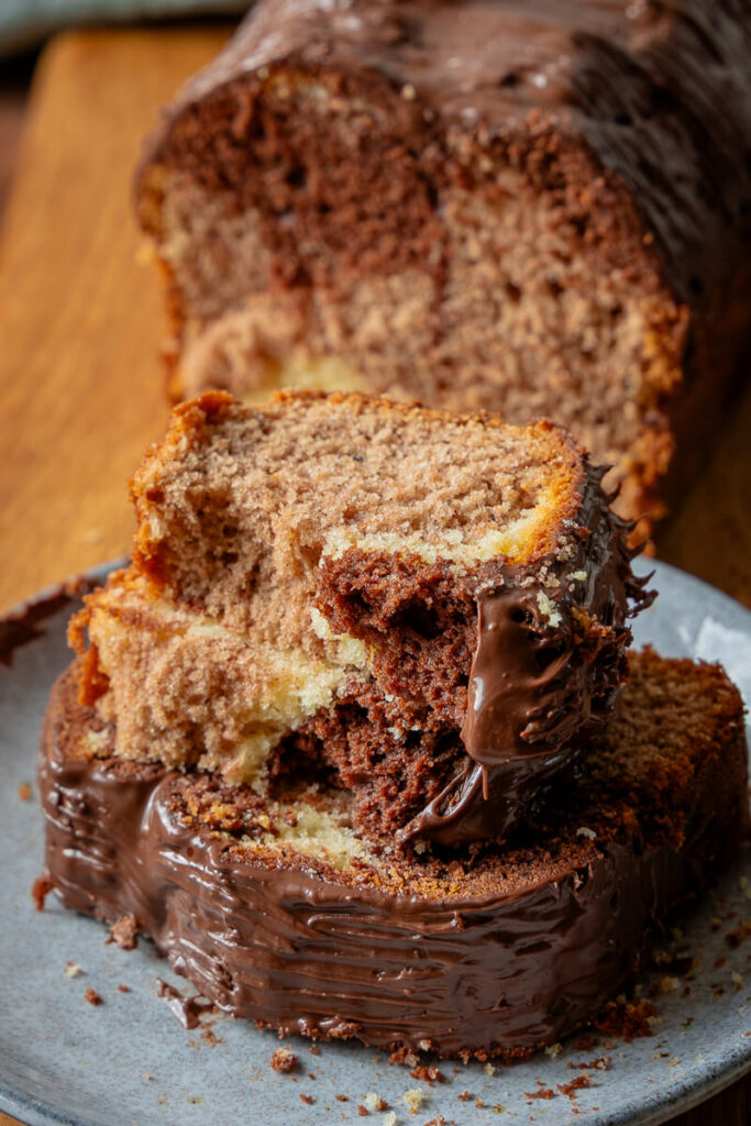 Zimt Marmorkuchen: Dreifarbiger Marmorkuchen