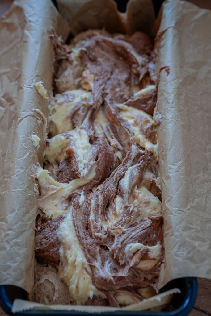 Zimt Marmorkuchen: Dreifarbiger Marmorkuchen