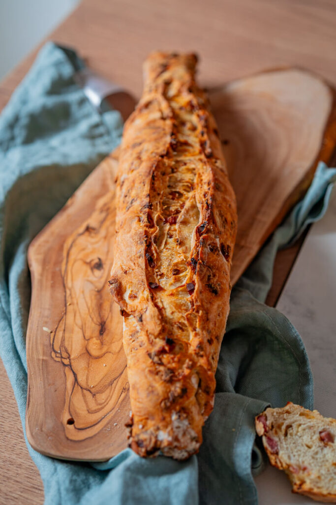Zwiebelbaguette mit Röstzwiebeln